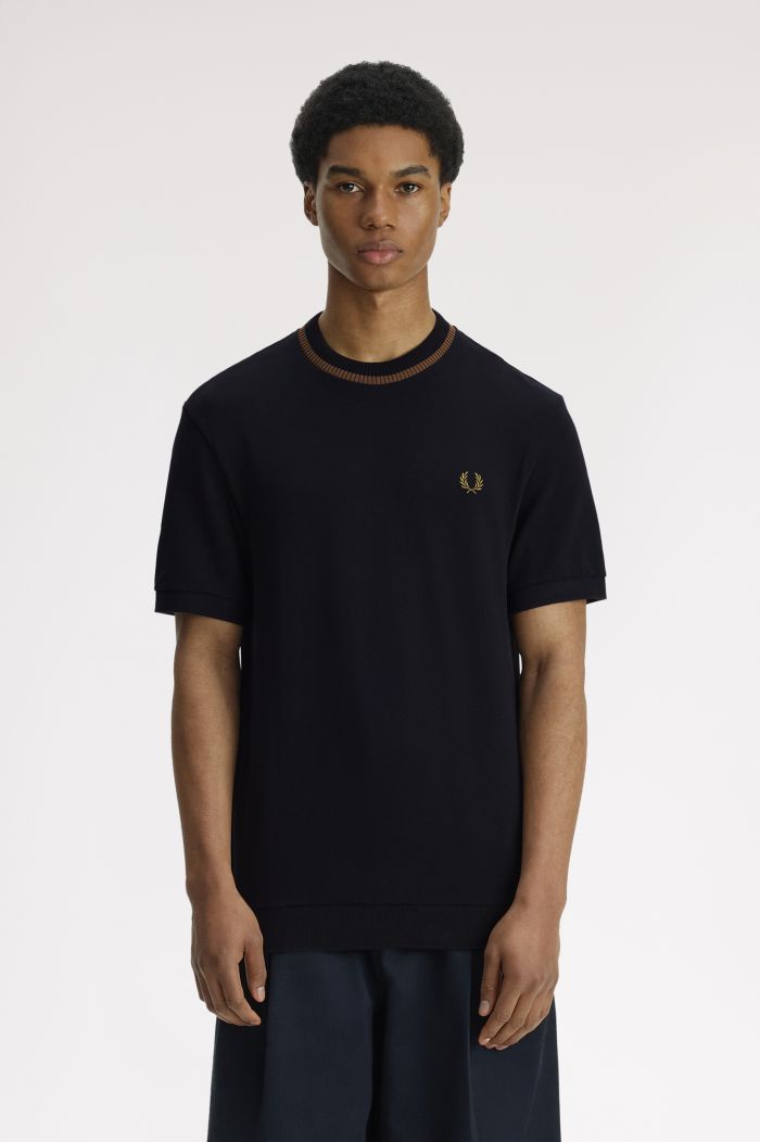 Crew Neck Piqué T-Shirt